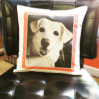 Custom Full color printed 18 x 18 Cotton Pillows